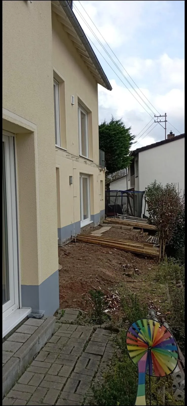 Terrassenarbeiten – Vorbereitung / Schalung, Aufnahme 2